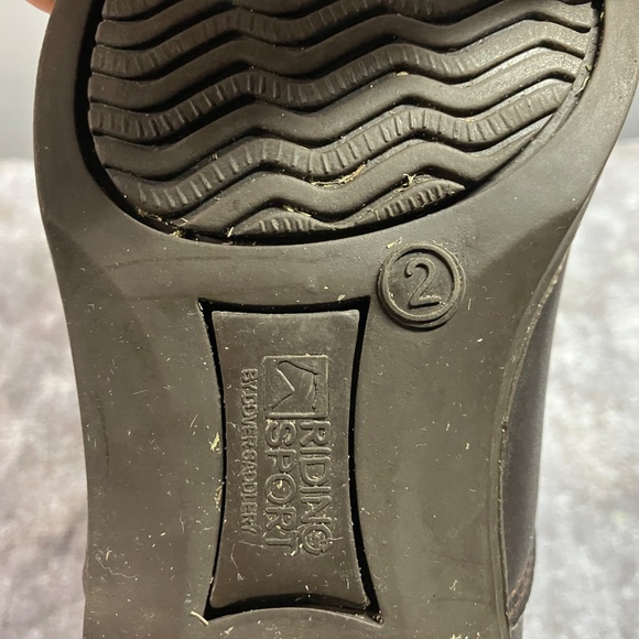 Riding Sport Dover Chocolate Brown Kids Riding Paddock Boots Size 2 - Picture 7 of 7